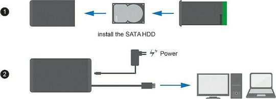 LogiLink Θήκη για Σκληρό Δίσκο 3.5" SATA III με σύνδεση USB3.0