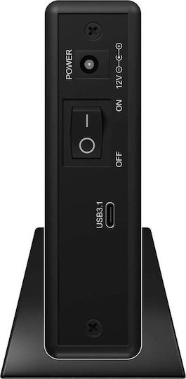 Icy Box Hard Drive Case 3.5" SATA III with connection Type-C in Schwarz color