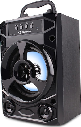 Kisonli KK-02 Bluetooth Speaker 3W with Radio and Battery Life up to 5 hours Black