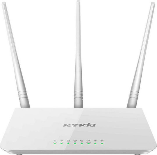 Tenda F3 v1 Ασύρματο Router Wi‑Fi 4 με 3 Θύρες