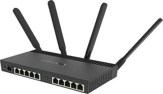 MikroTik RB4011iGS+5HacQ2HnD-IN Ασύρματο Router Wi‑Fi 5 με 10 Θύρες Gigabit