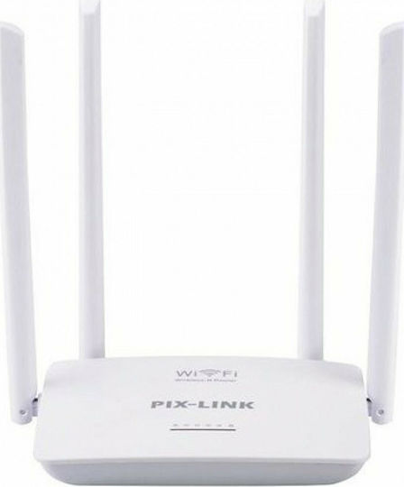 Pix-Link LV-WR08 Ασύρματο Router Wi‑Fi 4 με 4 Θύρες