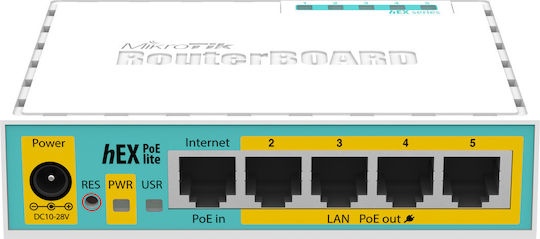 MikroTik hEX PoE lite RB750UPr2 Router με 5 Θύρες