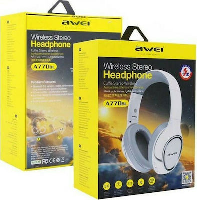 Awei A770BL Wireless/Wired Over Ear Headphones Whitά