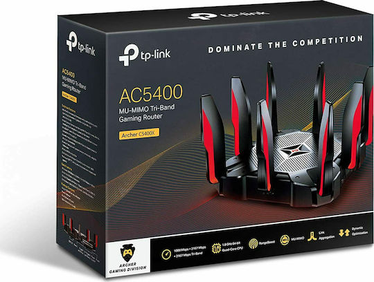 TP-LINK Archer C5400X v1 Ασύρματο Router Wi‑Fi 5 με 8 Θύρες Gigabit