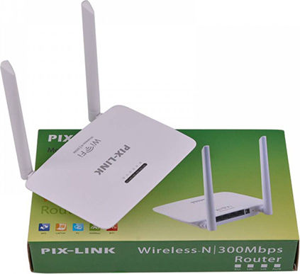 Pix-Link LV-WR07 Ασύρματο Router Wi‑Fi 4 με 4 Θύρες