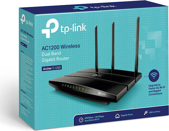 TP-LINK Archer C1200 v1 Wireless Router Wi‑Fi 5 with 4 Gigabit Ethernet Ports