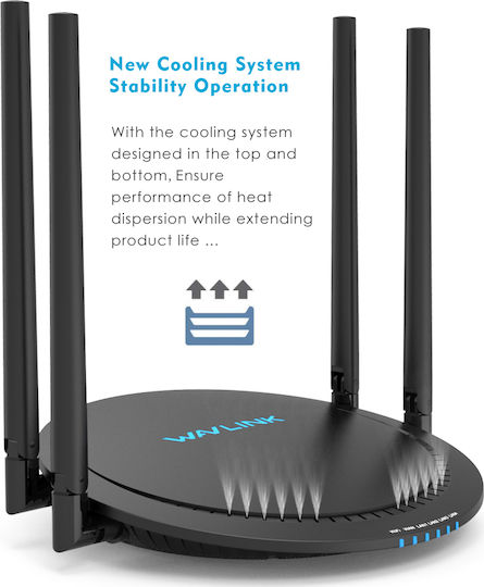 Wavlink QUANTUM S4 Ασύρματο Router Wi‑Fi 4 με 4 Θύρες