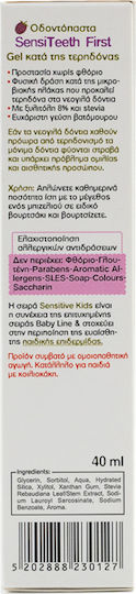 Frezyderm SensiTeeth First Toothpaste Бебешка паста за зъби за 6м+ с вкус Лудо Бери без флуор 40ml