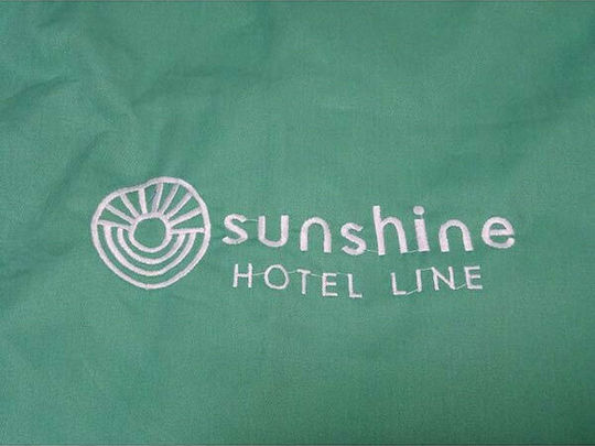 Sunshine Hotel Wäschesack Stoff mit Maßen B75xT95cm. Grün 1Stück