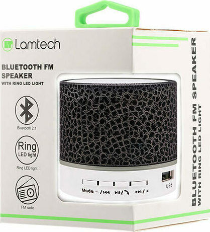 Lamtech YX-A9 Bluetooth Speaker 3W with Radio and Battery Life up to 4 hours Black