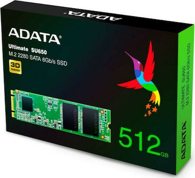 Adata Ultimate SU650 SSD 512GB M.2 SATA III