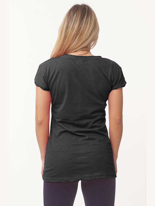 Bodymove Γυναικείο Αθλητικό T-shirt Μαύρο