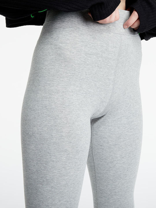 Sportswear Essential Women's Long Training Legging High Waisted with Fur Lining Gray