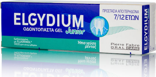Elgydium Junior Children's Toothpaste for 7+ Years with Mint Flavor 50ml
