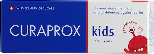 Curaprox Baby Toothpaste for 2+ Years with Strawberry Flavor Fluoride-Free 60ml