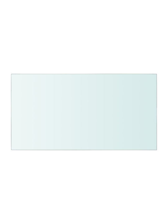 Transparent Wall Shelves 2 Pieces 40x25x0.8cm