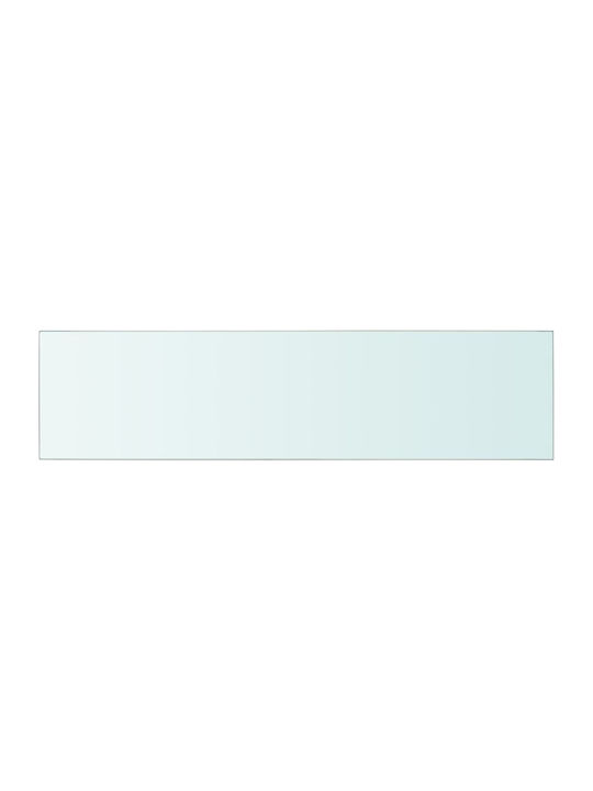 Transparent Wall Shelves 2 Pieces 100x25x0.8cm