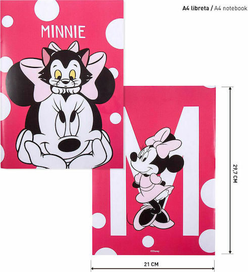 Cerda Minnie Kids Stationery Set with Pencil, Sharpener, Eraser, Notepad and Pencil Case 16pcs
