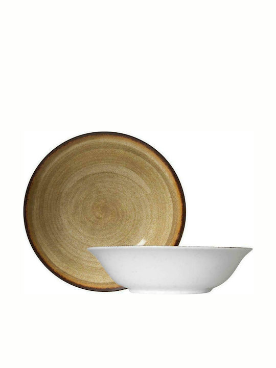 GTSA Sahara Salatieră din Porțelan Bej 23x23cm 1buc