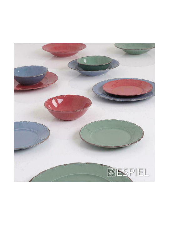 Espiel Liana Salatschüssel aus Porzellan Rot 16x16x5cm 1Stück