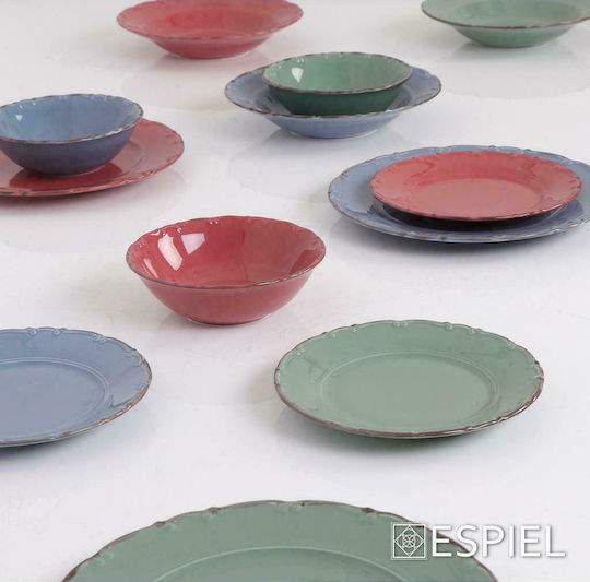 Espiel Liana Салатна купа от Порцелан Червен 16x16x5см 1бр
