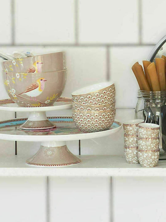 PiP Studio Early Bird Σαλατιέρα από Πορσελάνη Πράσινη 15x15x8cm