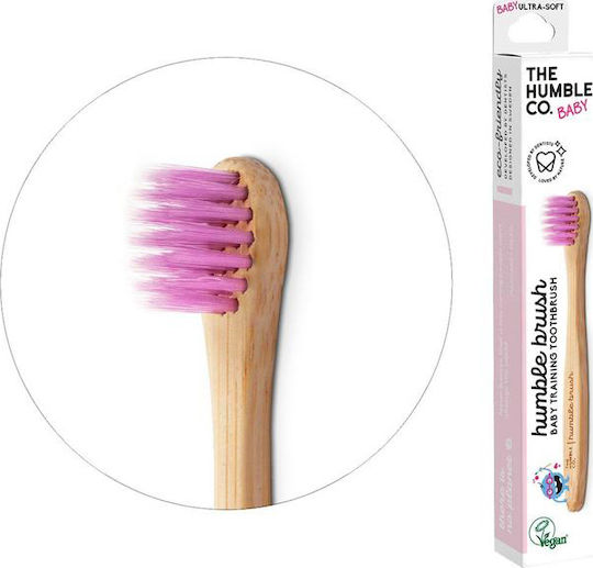 The Humble Co. Baby-Zahnbürste für 0m+ Rosa