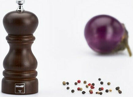 Bisetti Roma Manual Set Spice Mills made of Wood in Brown Color 13cm 1pcs