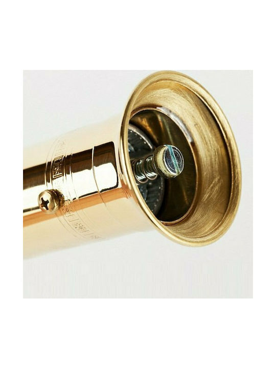 Brass Pepper Mill Alexander Set Manual Râșnițe Condimente Metal în Culoare Auriu 19cm 1buc