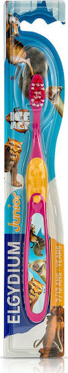 Elgydium Junior Ice Age Kids Toothbrush for 7+ years Pink / Yellow