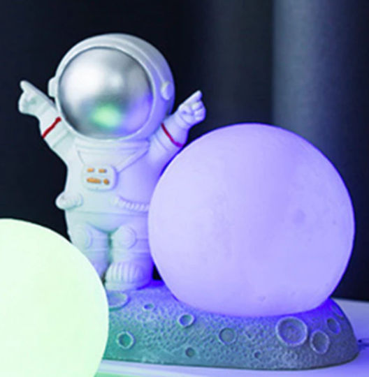 Dekorative Lampe Astronaut Gray