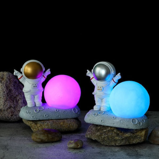 Dekorative Lampe Astronaut Gray