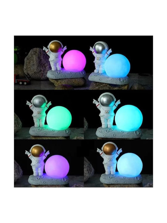 Decorative Lamp Astronaut Gray
