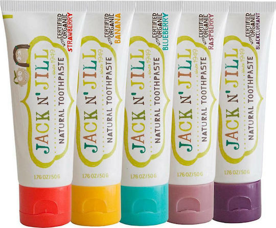 Jack n' Jill Children's Toothpaste for 6m+ with Banana Flavor Fluoride-Free 50g