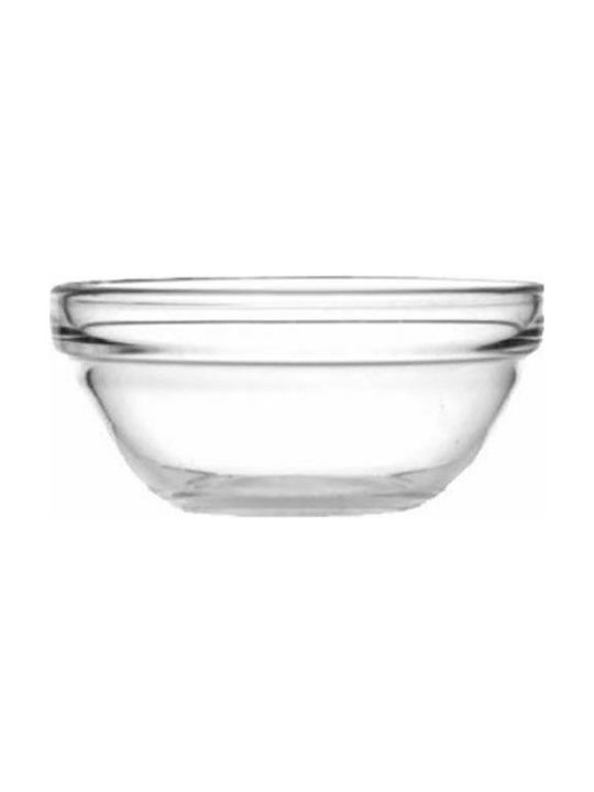 Uniglass Dip Serving Bowl Round Glass Transparent with Diameter 9cm