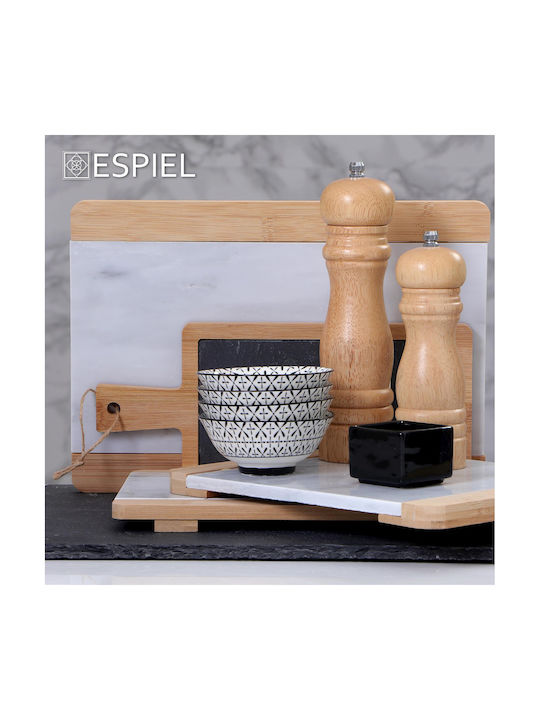 Espiel Dip Serving Bowl Square made of Porcelain Black 5x5cm