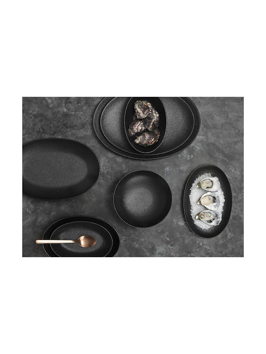Maxwell & Williams Caviar Serving Bowl Round Ceramic Black with Diameter 11cm