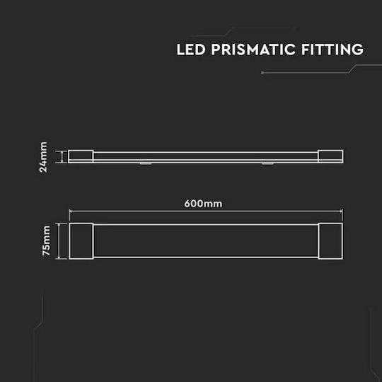 V-TAC Under-Cabinet LED Light 20W Natural White L60xD7.5xH2.4cm
