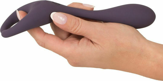 Couples Choice Double Vibrator with Remote Control Remote Controlled Couple's Vibrator 18.5cm Purple