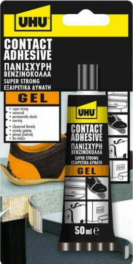 UHU Contact Glass Βενζινόκολλα Διάφανη 50ml