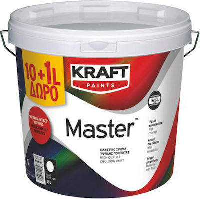 Kraft Master Plastik Farbe für Innenbereich Verwendung Weiß 10Es