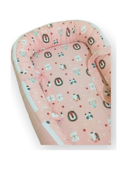 Wellgro Baby Nestkissen Anais Friends Rosa 60x110cm Wellgro Baby Nestkissen Anais Friends Rosa 60x110cm