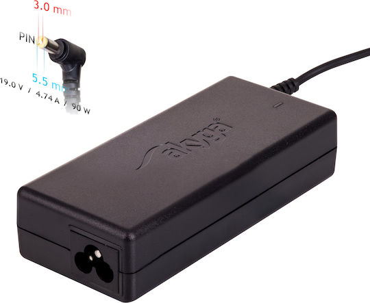 Akyga Universal Laptop Charger 90W 19V 4.74A without Power Cord