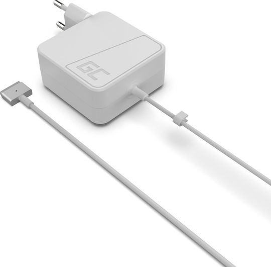 Green Cell Laptop Charger 45W 14.5V 3.1A for Apple with Power Cord
