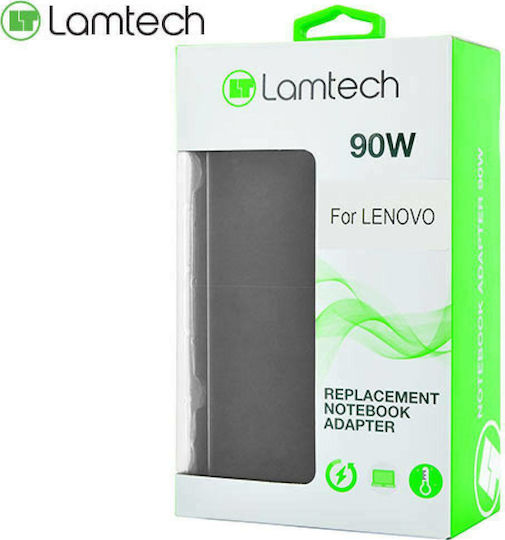 Lamtech Φορτιστής Laptop 90W 20V 4.5A για Lenovo χωρίς Καλώδιο Τροφοδοσίας