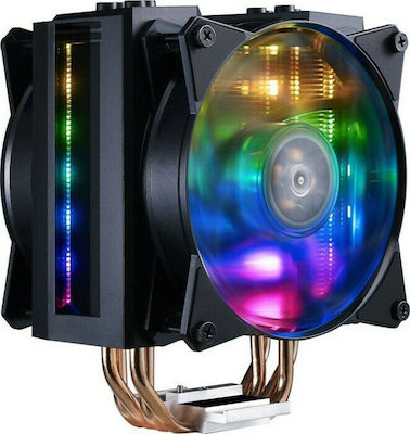 CoolerMaster MasterAir MA410M RGB Ψύκτρα Επεξεργαστή Διπλού Ανεμιστήρα για Socket AM4/115x/AM3/AM3+