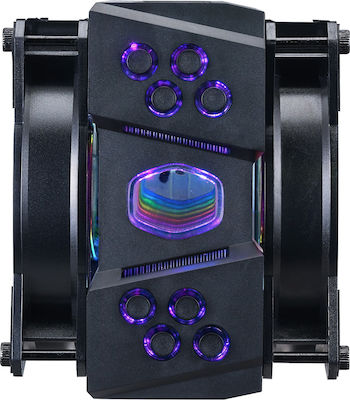 CoolerMaster MasterAir MA410M RGB Ψύκτρα Επεξεργαστή Διπλού Ανεμιστήρα για Socket AM4/115x/AM3/AM3+