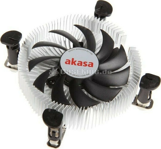 Akasa AK-CC7122BP01 Ψύκτρα Επεξεργαστή Low Profile για Socket 775/1200/115x Ασημί
