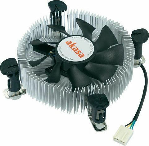 Akasa AK-CCE-7106HP Охладител за ЦПУ за Socket 1200 / 775 / 115x Сребрист